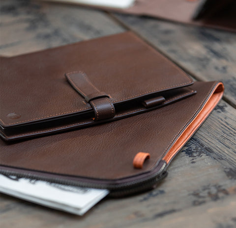 Chocolate Brown Marlow Document Wallet