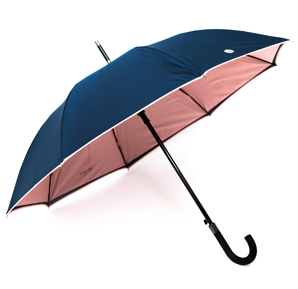 Navy & Pink Walker Umbrella