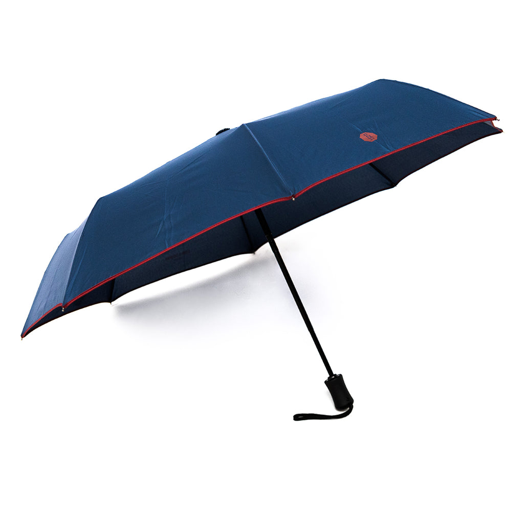 Navy & Berry Roscoe Telescopic Umbrella