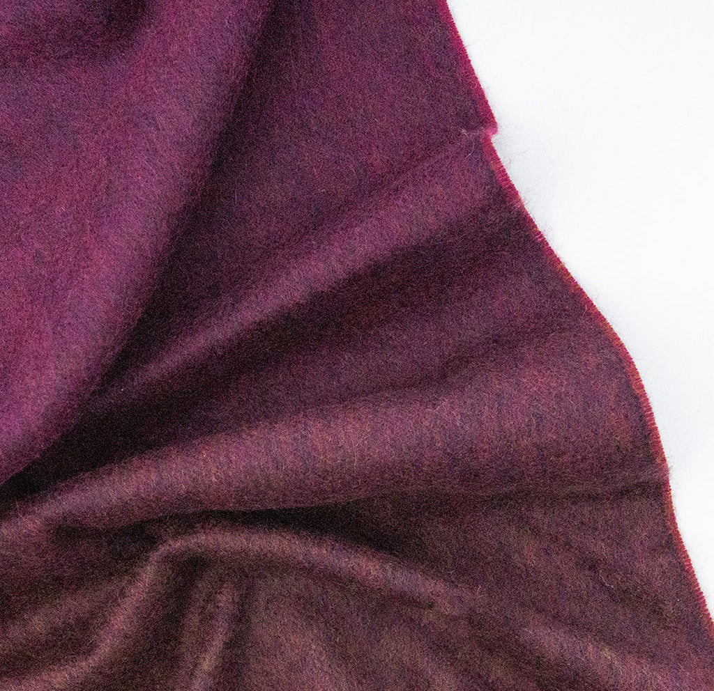 Purple & Ochre Gradient Pure Cashmere Sandford Scarf