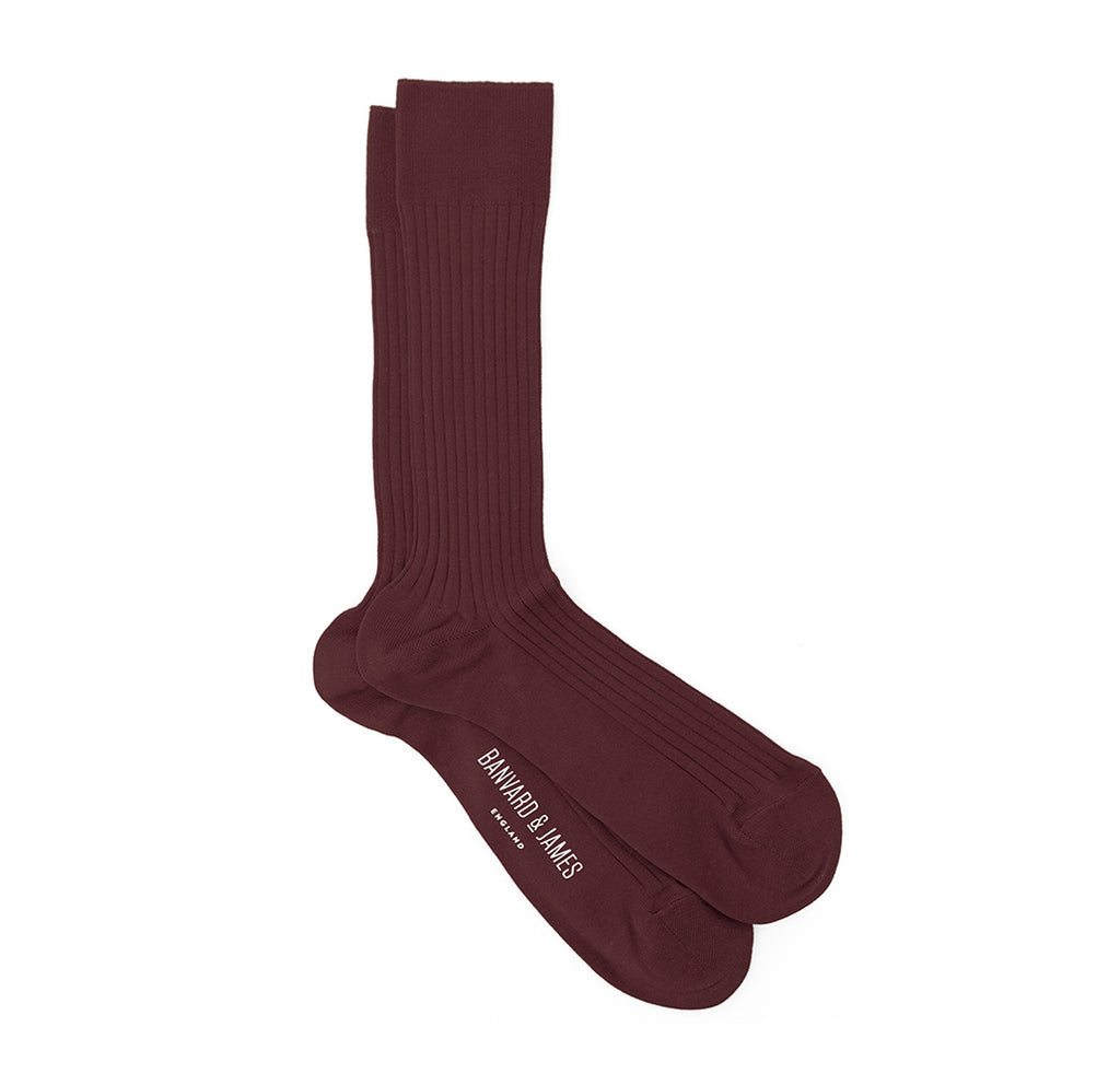 Burgundy Archer Socks