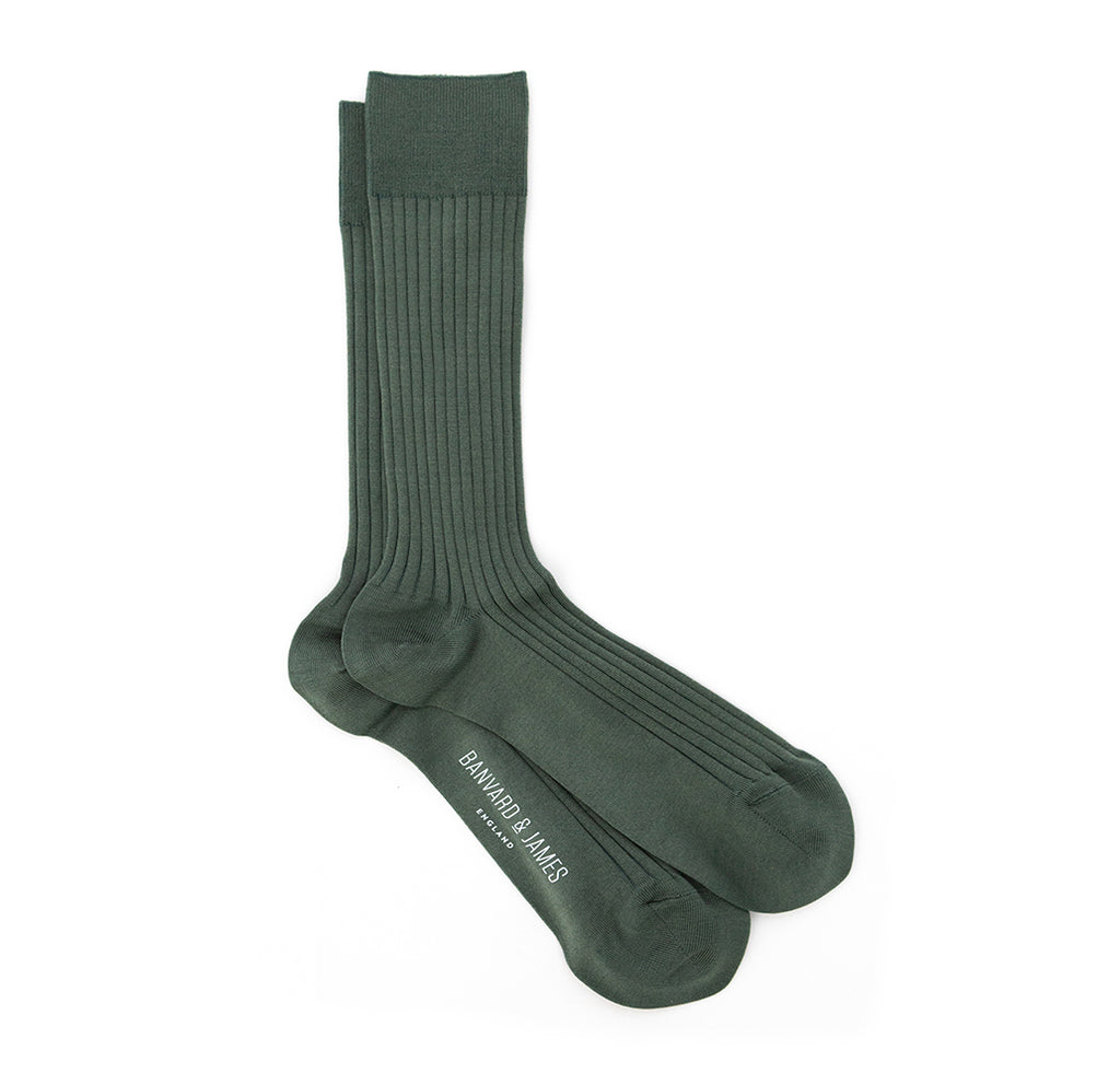 Moss Green Archer Socks