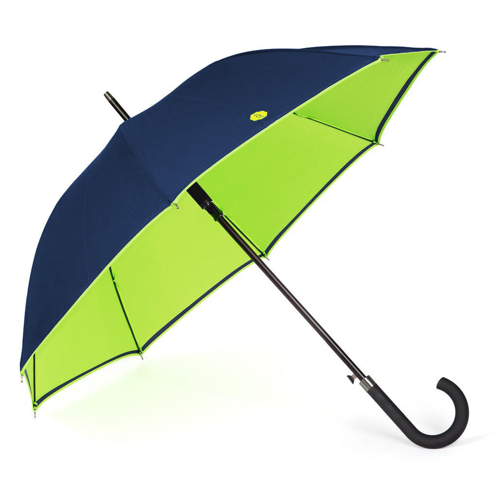 Navy & Lime Walker Umbrella