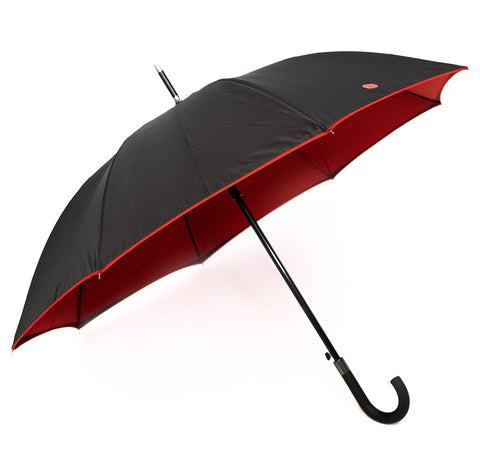Charcoal & Red Walker Umbrella