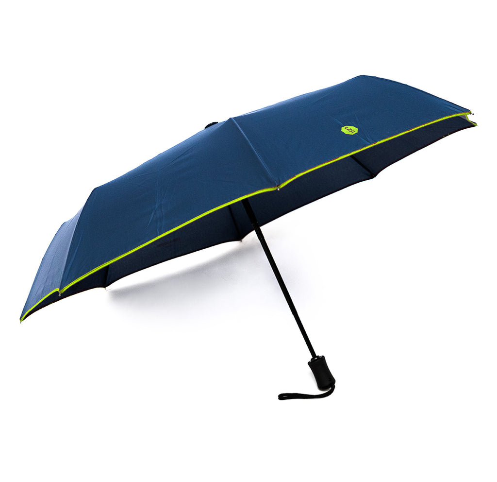 Navy & Lime Roscoe Telescopic Umbrella